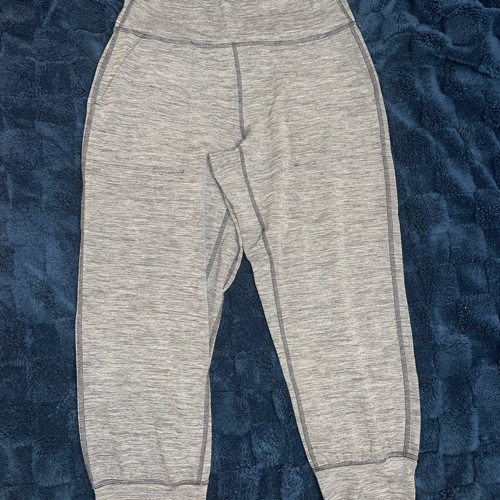 Lululemon Athletica Gray Track Pants with Tapered Legs